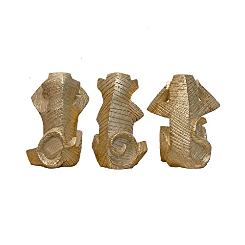 Stratton Home Decor Set Of 3 Wise Monkey Tabletop Sculptures (S30917) #TOP2