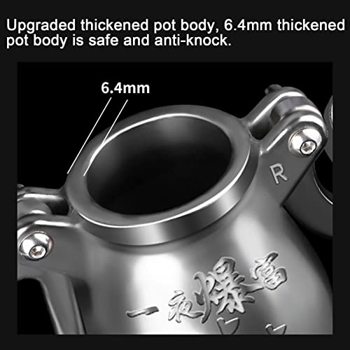 Premium Hand Popcorn Machine Home Small 304 Stainless Steel Grain Amplifier Vintage Nostalgic Mini Popcorn Pops,High Pressure Popcorn Maker Machine Handle Gas Heating Slow Boost With Pressure Gauge #TOP4