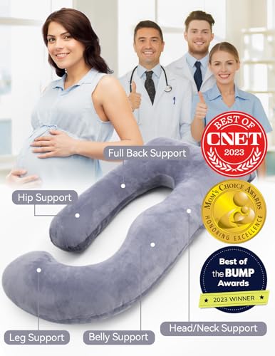 Momcozy M21SSSZ02 Pregnancy Pillows For Sleeping, U Shaped Full Body Maternity Pillow thumb #1