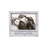 MARIPOSA Engraved Statements Photo Frame, Silver