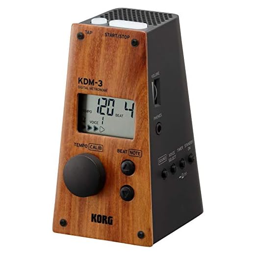 Korg KDM-3 Digital Metronome w/ Memory Backup and Auto Power-Off Function - Wood Panel