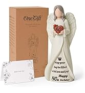 NINNSSOT 80th Birthday Gifts for Women, Happy 80th Birthday Decorations, Best Gifts for 80 Year O...
