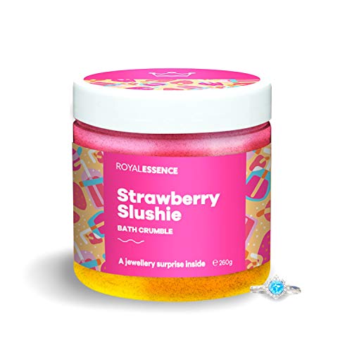 Royal Essence Strawberry Slushie Bath Crumble with Jewellery Inside (Surprise 925 Sterling Silver Jewellery Valued at $50 to $3,000) Ring Size 10