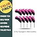 Golf Club Covers Set for Irons Neoprene Iron Head Cover Club Protector 10Pcs with/Without Top Window Accessories for Men Women (Pink (Without Top Window))