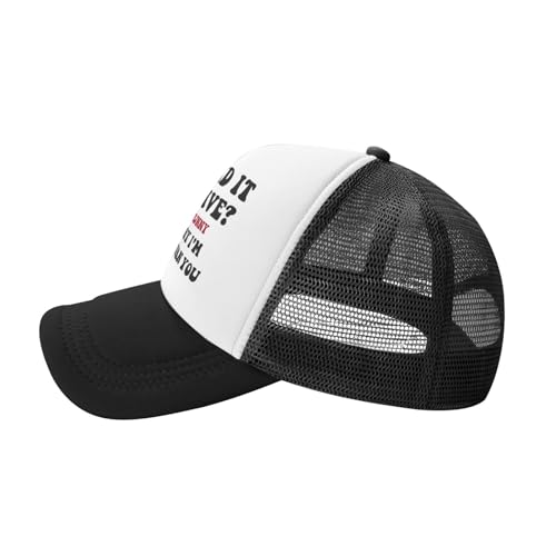 Image of You Find It Offensive? I Find It Funny Trucker Hats for Women Black Men Retro Trucker Black Hats for Men