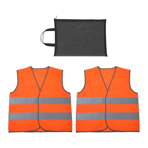 Gilet Réfléchissant 2 Nocturnes Et 1 Sac De Rangement, Vêtements Pour Les Activités De Plein Air Pour Enfants, Gilets De Protection De La Sécurité.