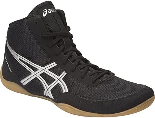 ASICS Men's Matflex 5 Wrestling Shoe, Black/Silver, 7 M US | Image 1
