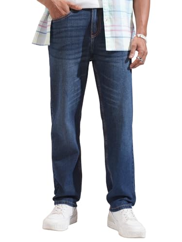 Image of Highlander Men's Straight Fit Jeans | Stretchable | Everyday Comfort & Style| Jeans for Man