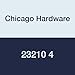 Chicago Hardware 23210 4 Clip, Galvanized, Light Duty, 4" Length, 2" Height, 1" Width