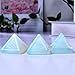 QLRSUXN Opal Healing Crystal Pyramid,Natural Stone White Pyramid for Meditation, Reiki Energy, Chakra Balancing,Energy Enhancement Great Gift for Home Decor, Office Desk, and Spiritual Practices
