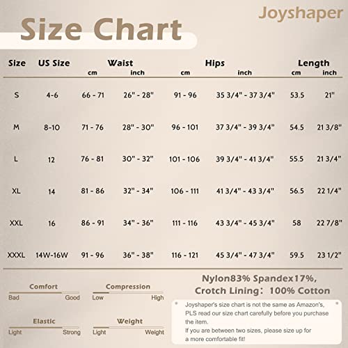 Joyshaper High Waisted Tummy Control Shapewear Shorts For Women Body Shaper Thigh Slimmer Lace Slip Shorts Under Dresses Black #TOP5