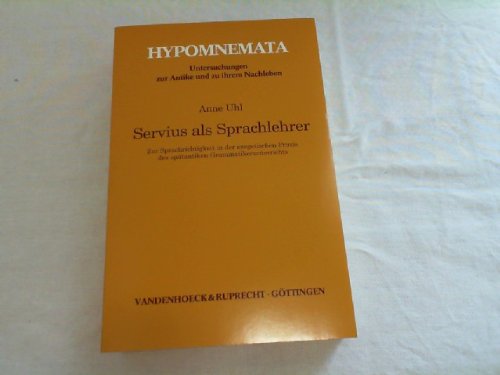 Servius als Sprachlehrer
