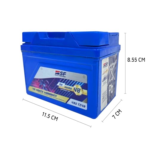Image of Exide Sf Sonic Universal 4Z Battery For Bike /Scooty, 4 Amps,12 Volts