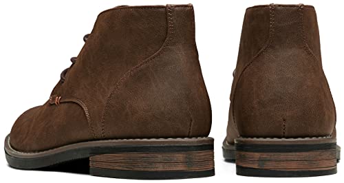 Image of Jousen Men's Chukka Boots Desert Ankle Dress Boots | Lace up, Non-slip Durable Rubber Sole, Classic style, Soft Insole, Daily Commute, Formal, Casual, Office