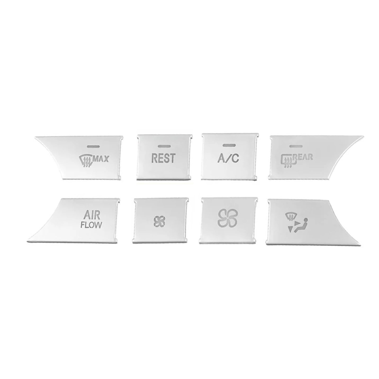 Wsbojxth Rest Model Repair Patch Compatible With Benz Gle Sl M Ml Gl Cls For For Amg C Glk Car Ac Dash Buttons Cover Media Volume Buttons Cover Stickers(Rest Model)