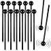 12 Pcs Glockenspiel Mallets Drum Mallets Percussion Xylophone Mallets 8.5 Inch Wood Mallets Percussion Sticks Rubber Head with Storage Bag for Xylophone Glockenspiel Marimba Bell Chime