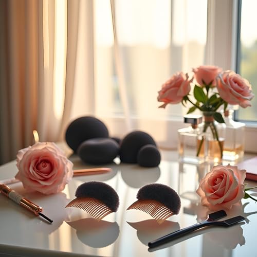 2 accesorios para peinar cabello mujer espuma suave miniatura 6