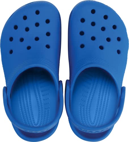 Image of Crocs Unisex-Child Kids' Classic Clogs, Ocean /Ocean, 3 Little Kid