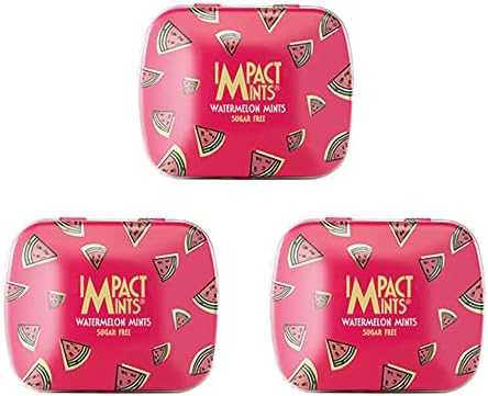 "IMPACTMINTS" Sugar Free Watermelon Flavour Mints Summer Edition (14g Each, Pack of 3)