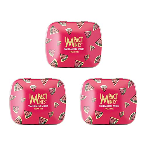 Image of inchIMPACTMINTS inch Sugar Free Watermelon Flavour Mints Summer Edition (14g Each, Pack of 3)
