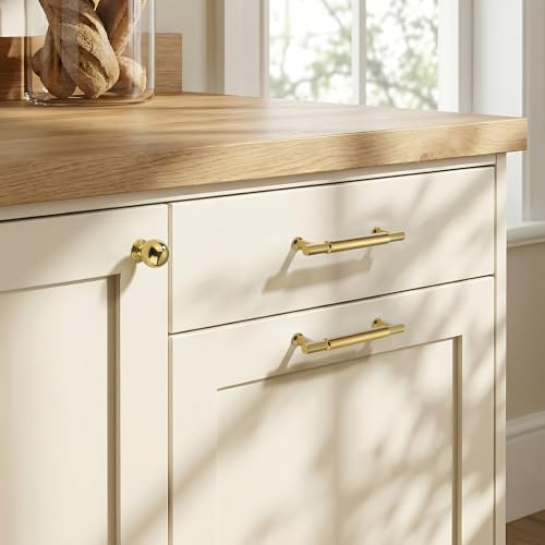 SAILING 10 Pack Cabinet Pulls-6.3 Inch/160mm Kitchen Cabinet Handles Polished Gold Cabinet Pulls for Bathroom Dresser Pulls Hardware Cabinet Handles SA10185 by SAILING - Used condition - Image 5