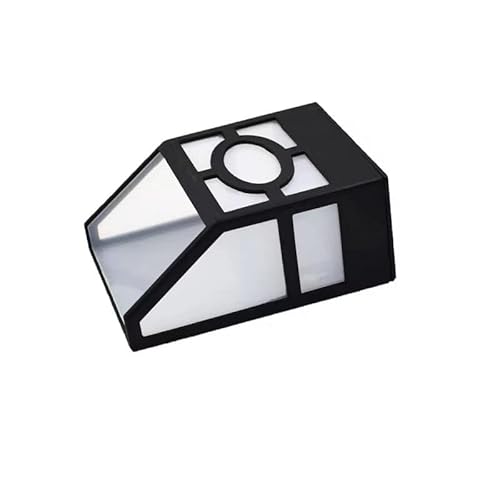 MIMMIC Solar Outdoor Lights, Dusk-to-Dawn Solar Landscape Spotlights, IP65 Waterproof Solar Security Light Solar Wall Light for Garden, Yard, Patio, Garage, Pathway (Black, 2 Pack) Lujo (Color : Warm