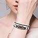 Guitar Bracelet - Mens Leather Cuff Bracelet | Adjustable Punk Style Wristbands | Zinc Alloy Guitar Leather Bracelet | Handmade Multi-Layer Wristband | Fashion Jewelry for Music Lovers