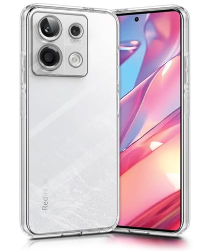 Image of WOW IMAGINE Crystal Clear Transparent Back Case Cover for Redmi Note 13 5G | Full Device & Camera Protection Shockproof TPU Silicone Back Cover Case - Transparent