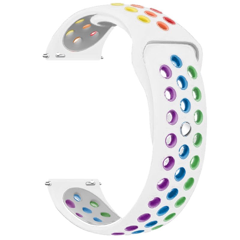 Correa de silicona de 22mm para Samsung Galaxy Watch 5 pulsera deportiva GearS3 Huawei