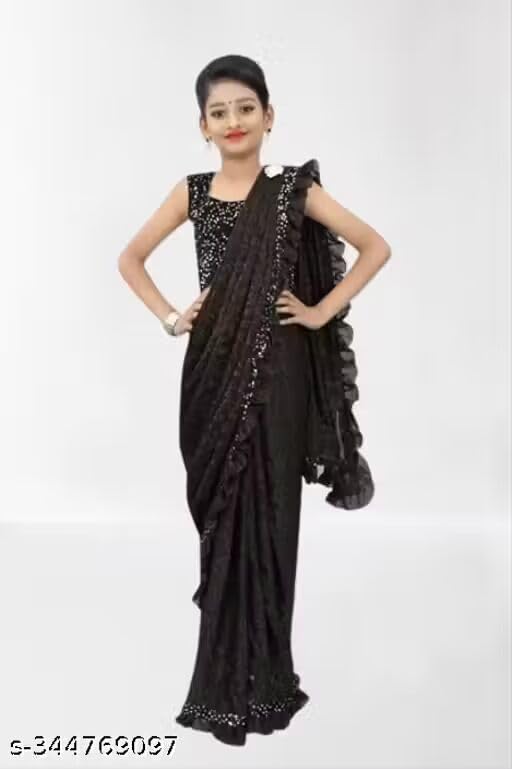 Kids Saree, Traditional Ethnic Wear for Girls-007 (6-7 Years) 1