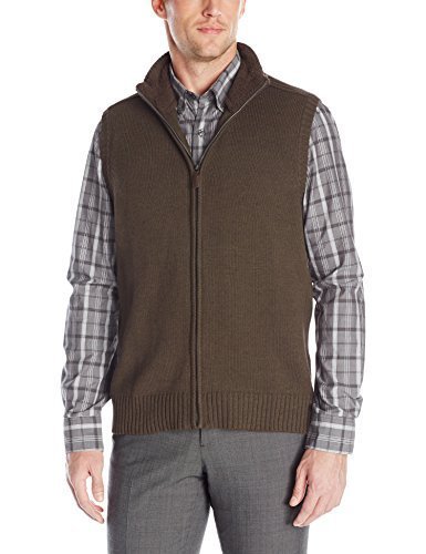 Tricot St. Raphael Men's Full Zip Vest with Sherpa-Lined Neck