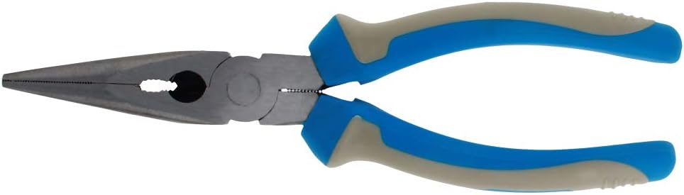 Utoolmart Needle Nose Pliers 6 Inch Long-Nose Side Cutting Tool with Double Plastic Coated Handle 2Pcs