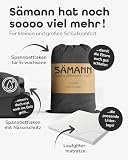 Sämann Jersey Spannbettlaken Spannbetttuch für Laufgitter 75x100 cm, Baumwolle grau