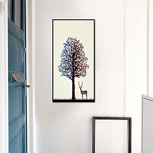 Kit Diamant Peinture arbre 70x140cm pour décoration murale grand format