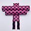 Black and Radberry Pink