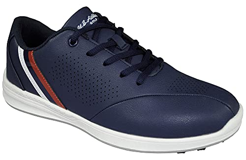 レザックス メンズ U.S.Athletes スパイクレス ゴルフシューズ ネイビー 27.0cm USSH-1770