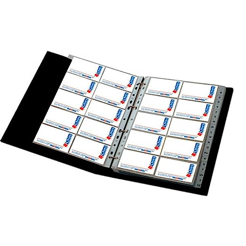 Porta Cartão Chies Preto C/ 25 Refis p/ 500 Cartões Índice A-Z 1328