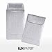 LUXPaper #1 Coin Envelopes in 80 lb. Silver Metallic, Envelopes for Coin Collections, Garden Seeds, Stamps, and More, w/Moistenable Glue 250 Pack, Envelope Size 2 1/4 x 3 1/2 (Silver)