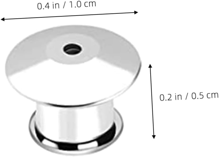 DOITOOL 80pcs Metal Locking Pin Backs for Brooches Clasps for Jewelry Making Pin Backs for Crafts Disengagement Design