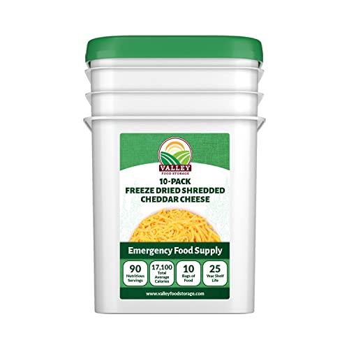 Valley Food Storage Freeze Dried Shredded Cheddar Cheese |