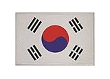 U24 Aufnäher Süd Korea Fahne Flagge Aufbügler Patch 9 x 6 cm