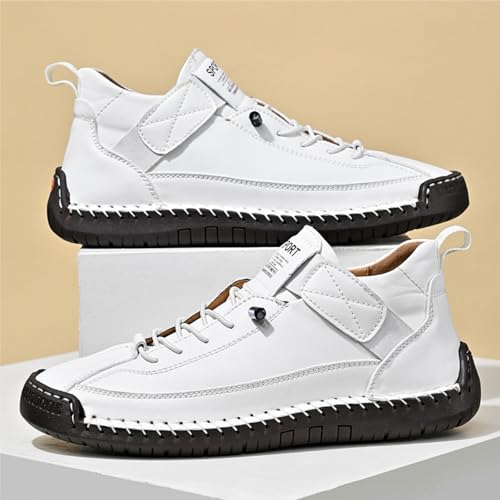 Womens Casual Shoes Ankle Chukka Boots Slip On Breathable Loafers Handmade Fashion Sneakers Mid top Walking Driving Flats Shoes4