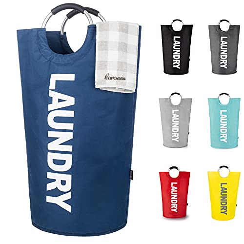 Caroeas 90L Laundry Basket (13 Colors), Waterproof Laundry Hamper, Laundry Bag with Padded Handles, Clothes Hamper Stands Up Well, Collapsible Laundry Basket Easy Storage