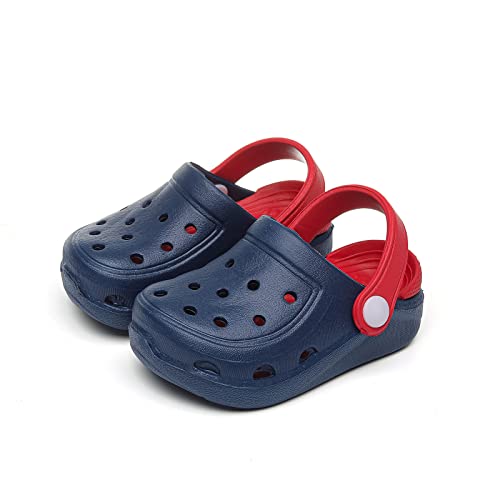 Photo 1 of MEMON Baby Boys Girls Clogs Slippers Toddler Slip On Lightweight Sandals Shockproof Girls Summer Pool Beach Shoe 5 Toddler Red