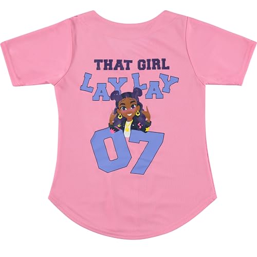 Nickelodeon That Girl Lay Lay Baseball Jersey T-Shirt- Little and Big Girl Sizes 4-162