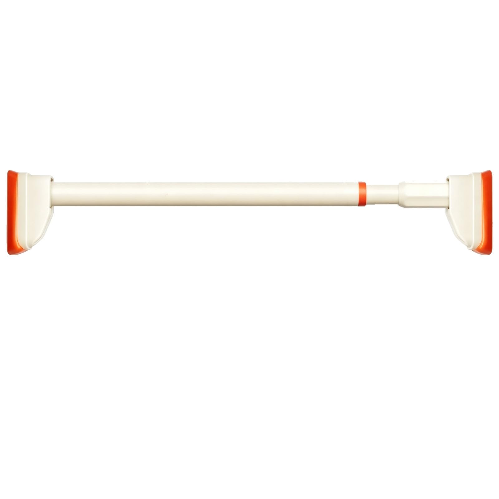 Adjustable Shower Curtain Tension Rod, Tension Curtain Rods No Drill, Anti-Slip, Suitable for Bathrooms, Bedrooms, Curtains(Beige,210-300cm/83-118in)