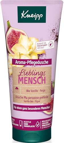 Kneipp Aroma-Pflegedusche Lieblingsmensch - Duschgel mit natürlichen Extrakten aus Bio Vanille und Feige & pflegendem Mandelöl - Rezeptur ohne Mikroplastik - 200ml Kneipp Aroma-Pflegedusche Lieblingsmensch - Duschgel mit natürlichen Extrakten aus Bio Vanille und Feige & pflegendem Mandelöl - Rezeptur ohne Mikroplastik - 200ml