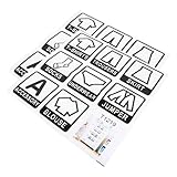 ULDIGI 2個 衣類識別用自己接着ラベル 大型類ステッカー 家族向け収納整理 寝室ワードローブ用 衣服類が見やすく も使いやすい