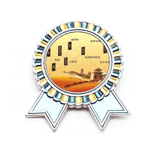 Broche chemin de la soie désert cadeau idéal en métal M