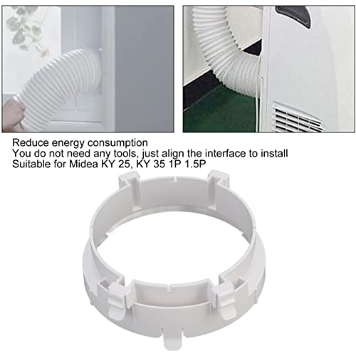 BORDSTRACT Air Conditioner Exhaust Hose Connector, ABS Household Portable AC Coupler for Midea KY25 KY35 1P 1.5P Round Adapter Air Conditioning Unit Hose Fitting by BORDSTRACT - Used condition - Image 5